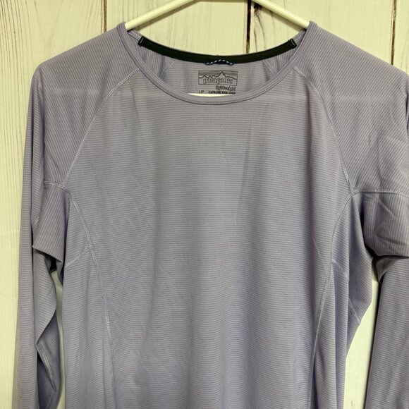 Patagonia Capilene Lightweight Crew Medium Lilac Purple Baselayer EUC - Picture 2 of 10